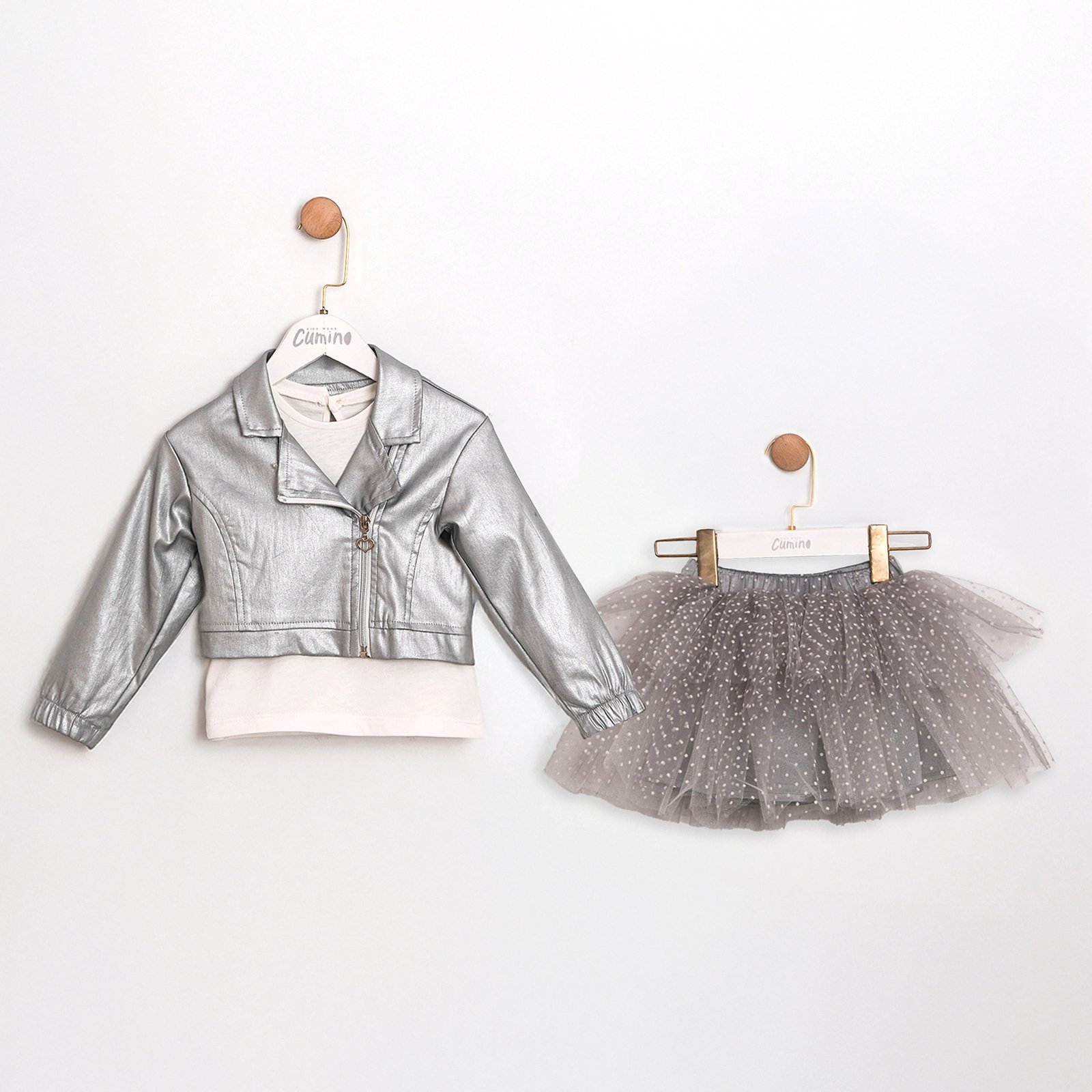 Grıselle 3'lü Kız Çocuk Ceketli Takım - Görsel 7